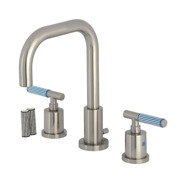 Kingston Brass Widespread Bathroom Faucet with Brass Pop-Up, Brushed Nickel FSC8938KPS - main