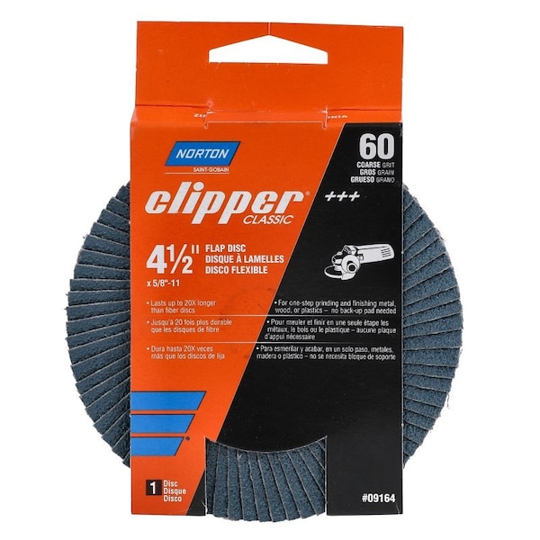 Saint-Gobain Abrasives FLAP DISC 80GRIT 4-1/2 in. 70184609164 - main
