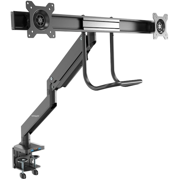 Startech.Com Desk Mount Dual Monitor Arm w/ USB/Audio ARMSLIMDUAL2USB3 - main