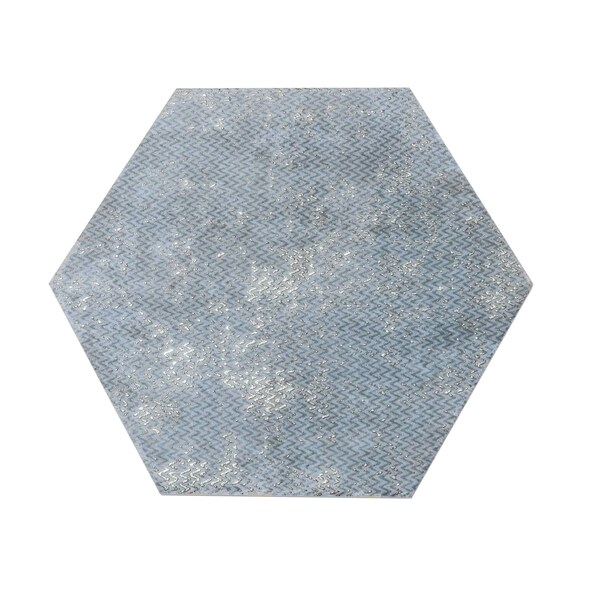 Apollo Tile 9 x 11 in. Textured Indigo Blue Porcelain Hexagon Wall and Floor Tile 8.07 sq ft/case, 16PK HEX88BORAZLA - main