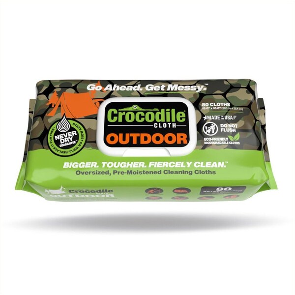 Crocoldile Cloth Crocodile Cloth Outdoor White Cloth 10 in. W X 15 in. L, 80PK 6610-8 - main