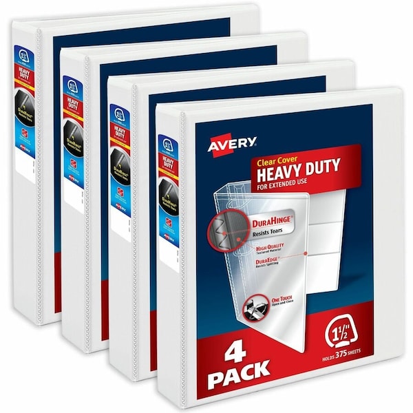 Avery Binders, Heavy-Duty View 3 Ring, PK4 79781 - main