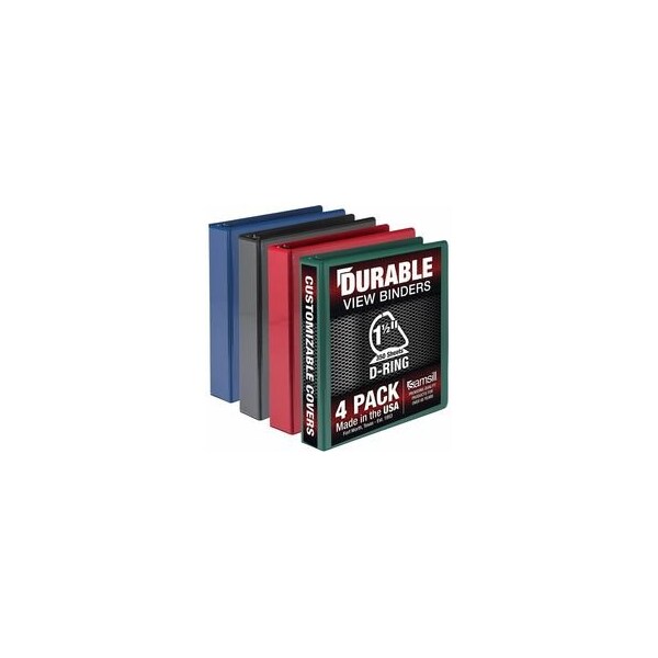 Samsill Durable View Binders - 1 1/2in Binder Capacity - Letter - 8 1/2in x 11in Sheet Size - 350 Sheet, 3PK MP46458 - main