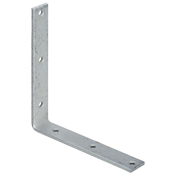 National Hardware 115BC Series Corner Brace, 8 in L, 1-1/4 in W, Galvanized Steel, 0.22 Thick Material N220-236 - main