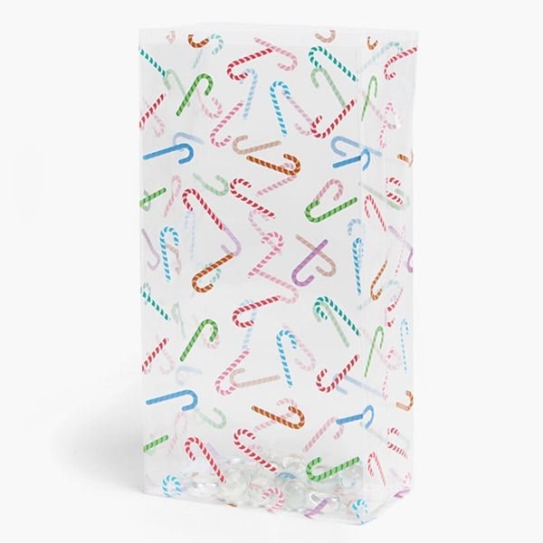 Nashville Wraps Colorful Candy Canes Cello Bags, 6x3.5x14 in, 100PK C7BCOC - main