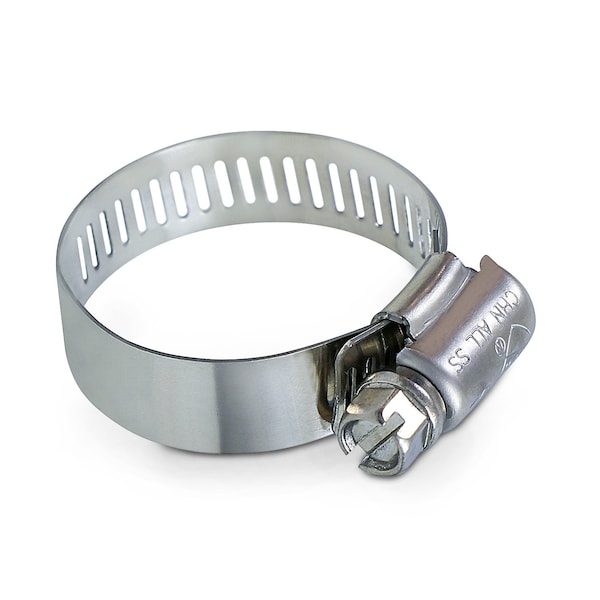Everflow Stainless Steel Worm Drive Hose Clamps 1''- 2-1/4'' Adjustable SAE 28, 10PK 5728SSHCA - main