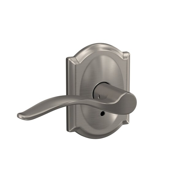 Schlage Residential Schlage Custom Pennant Lever with Camelot Rose Non Turning Double Dummy Pair Satin Nickel Finish FC172PEN619CAM - main