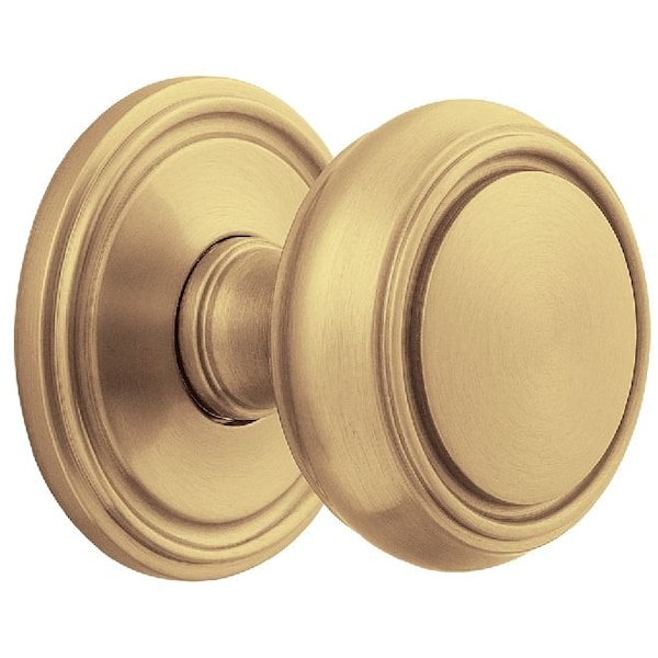 Baldwin Baldwin Preconfigured 5068 2-3/8in Nashville Knob with 5070 Rose Half Dummy Lock Vintage Brass 5068033IDM - main