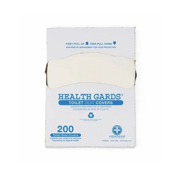 Hospeco Health Gards Toilet Seat Covers, 1/4 Fold, White - Case of 5000 HG-QTR-5M - main