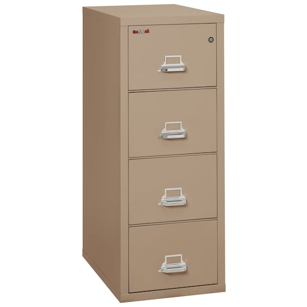Fireking 4 Drawer, 1 Hr Fire & Impact Rated, Vertical, 31" depth Legal Taupe 4-2131-CTA - main