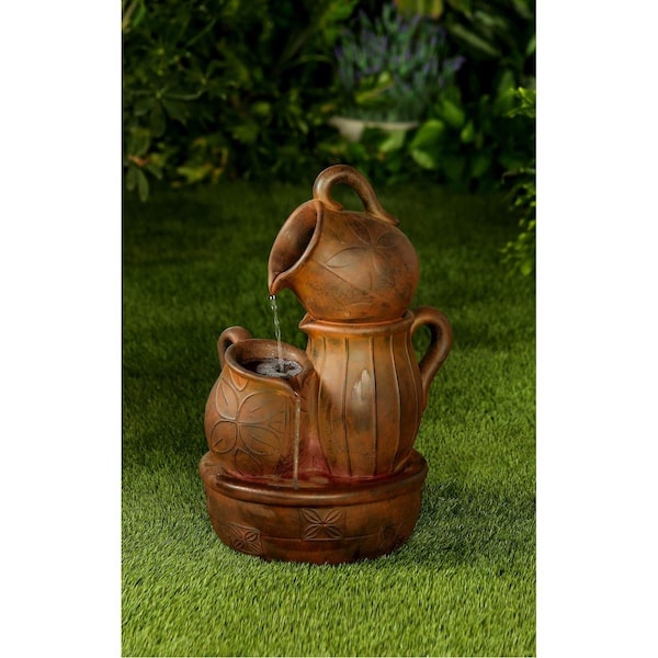 Vaser Designs Distressed-Bronze Polyresin Water Fountain VA2999419 - main