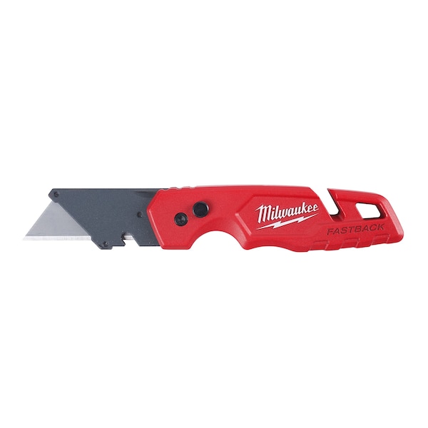 Milwaukee Tool FASTBACK Folding Utility Knife, 6-7/8 in, Red 48-22-1501 - main