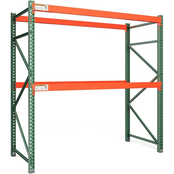 Global Industrial Bolted Teardrop Pallet Rack Starter, 144"W x 42"D x 96"H, 5702 lbs Shelf Cap 412363 - main
