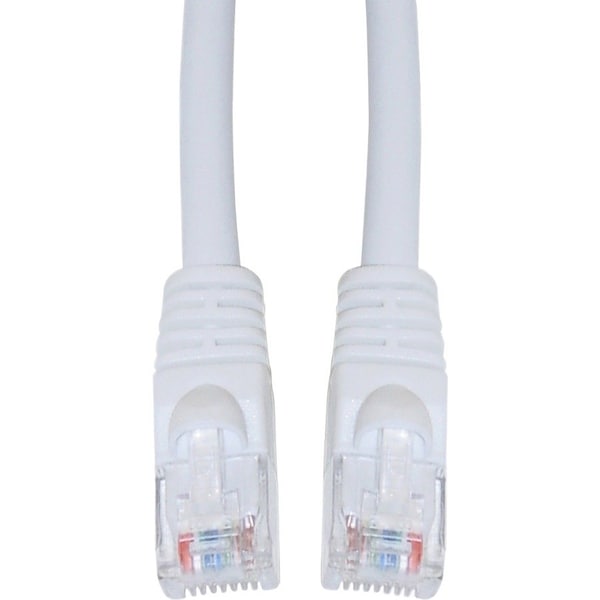 Cable Wholesale Cat6 White Copper Ethernet Patch Cable, Snagless/Molded Boot, POE Compliant, 50 foot 10X8-09150 - main