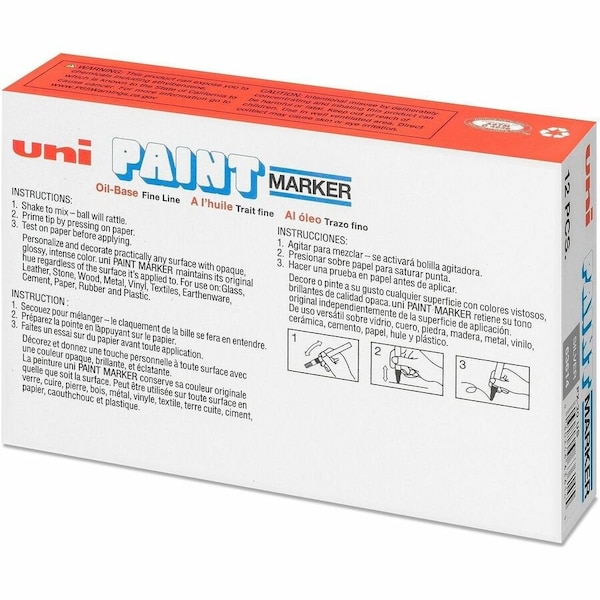 Uni-Ball UniPaint PX20 OilBased Medium Point Marker, Gray UBC63614 - main
