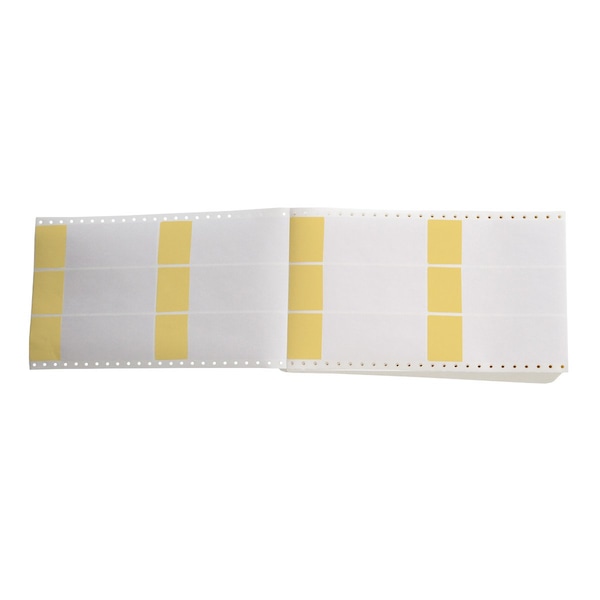 Brady DATAB Self-Laminating Vinyl Lbls 8.437 in H x 2 in W Yellow, Clear 2500/PK, 2500PK DAT-159-292-YL - main