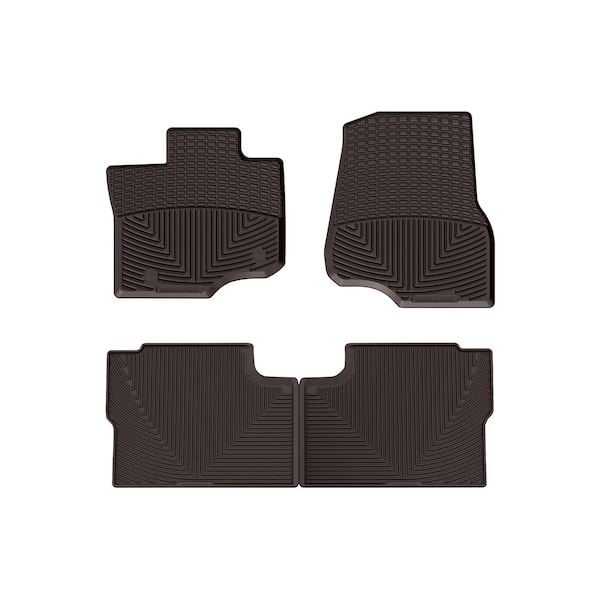 Weathertech Cocoa, Front and Rear All Weather Floor Mats W345CO-W586CO - main