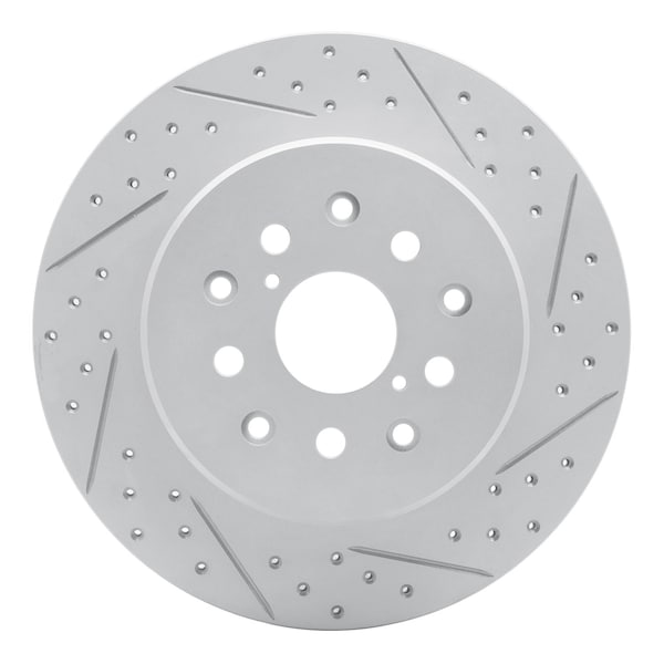 Dynamic Friction Co DFC Geoperformance Rotor - Drilled and Slotted 830-76064R - main
