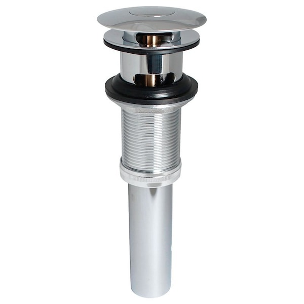 Plumb Pak Stylewise Pushbutton Sink Drain, 1-14 in Connection, Brass, Chrome K820-75 - main