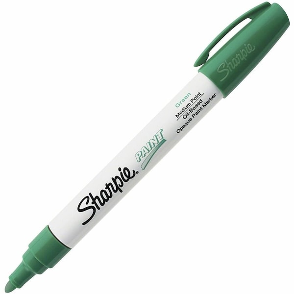Sharpie Liquid Paint Marker, Green, Fiber, PK12 35552 - main
