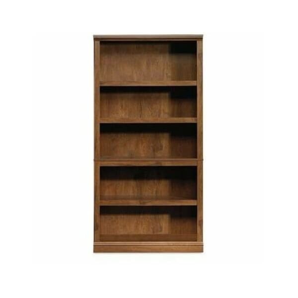 Sauder Woodworking Co Select Collection Bookcase, Five-Shelf, 35.27w x 13.22d x 69.76h, Oiled Brown 410367 - main