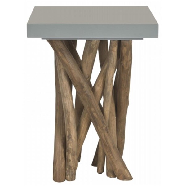 Safavieh Hatrwick Side Table, Grey - 20 x 15 x 15 in. FOX1019B - main
