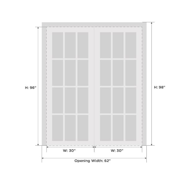 Sartodoors Pocket Interior Door, 32" x 84", Black QUADRO4055DD-WS-6096 - main