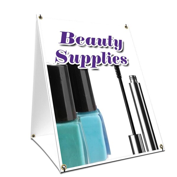 Signmission Beauty Supplies, 36 Inch x 24 Inch A-frame Yard Sign, Plastic Sign SBC-2436-Beauty Supplies - main