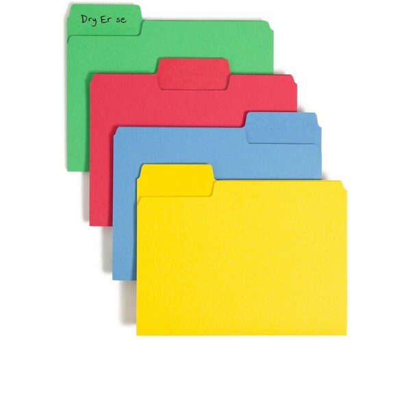 Smead Assorted Color SuperTab File Folders 10480 - main
