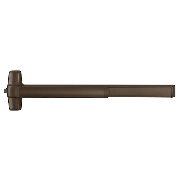 Von Duprin Grade 1 Rim Exit Device, 36in Length, Exit Only, Less Dogging, Request to Exit, Aged Bronze RXQEL98EO 3 643E - main