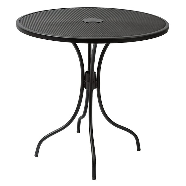 Bfm Seating Barnegat Dining Height Table 30in Round E-Coated, Powder Coated Micro-Mesh Steel SU30RBL-D - main