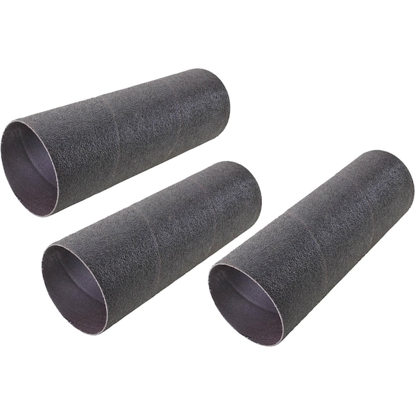 Woodstock 3" Dia. x 9" A/O Hard Sanding Sleeve, 80 Grit, 3PK D4633 - main