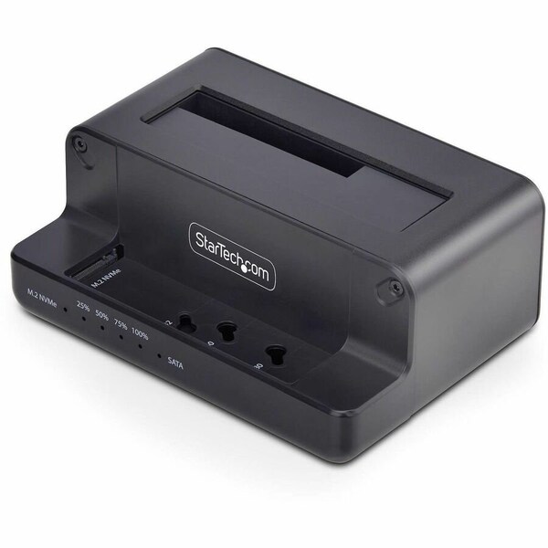 Startech.Com M.2 NVME TO 2.5/3.5 SATA DRIVE DUPLICATOR, DUAL BAY STANDALONE SSD CLONER AND DR N2-M2-SSD-DUPLICATOR - main