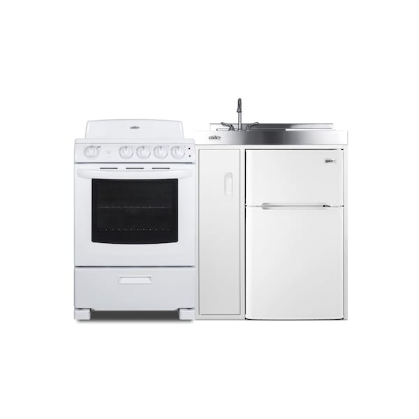 Summit 54" Wide All-in-One Kitchenette with Electric Coil Range ACK54COILW - main