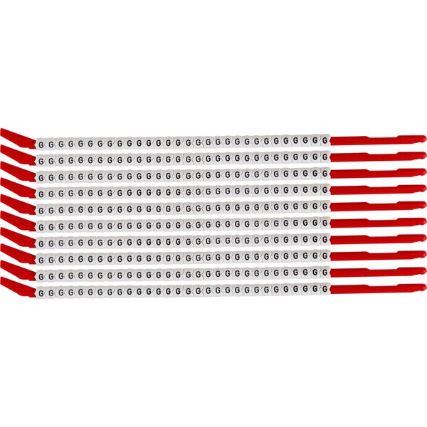 Brady ClipSleeve Wire Markers Size 10 Nylon 16 AWG - 14 AWG, G Pack of 300 Each, 300PK SCN10-G - main