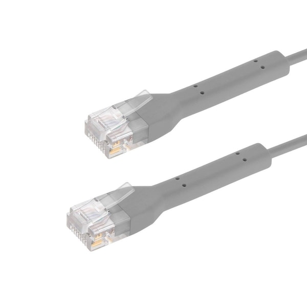 Monoprice Cat6A Ethernet Patch Cable - Bendable UTP 30AWG 20ft Gray 49085 - main
