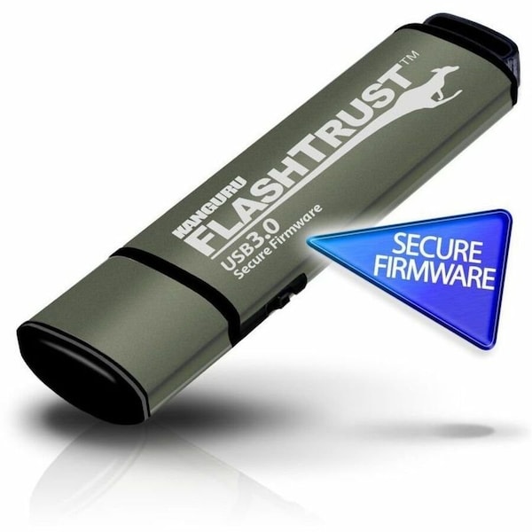 Kanguru Solutions Kanguru FlashTrust USB3.0 Flash Drive with Digitally Signed Secure Firmware WP-KFT3-16G - main
