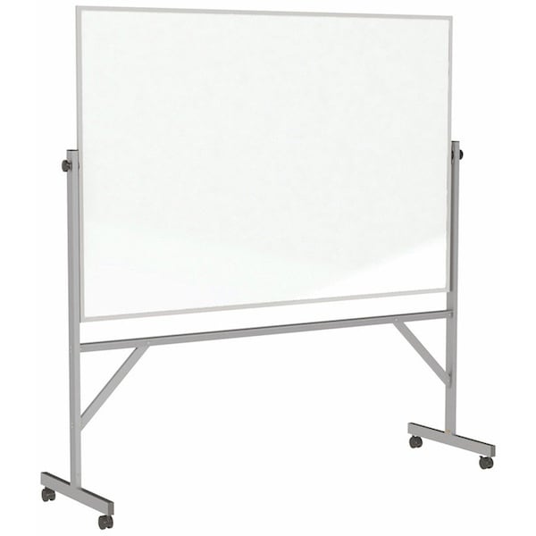 Ghent Dry Erase Board, Porcelain, 78 1/4 in, 77 in, Aluminum Frame, White, Matte ARM1M146 - main