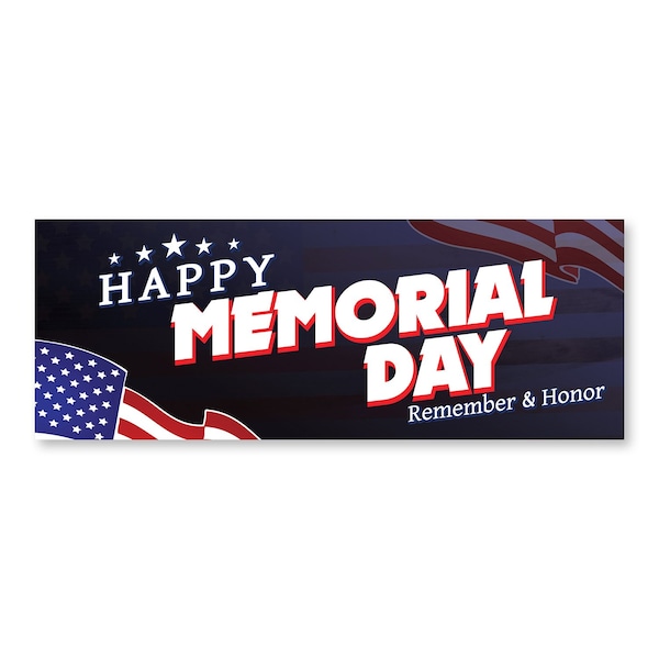Signmission Happy Memorial Day, 18 Inch, Decal D-48-30391 - main