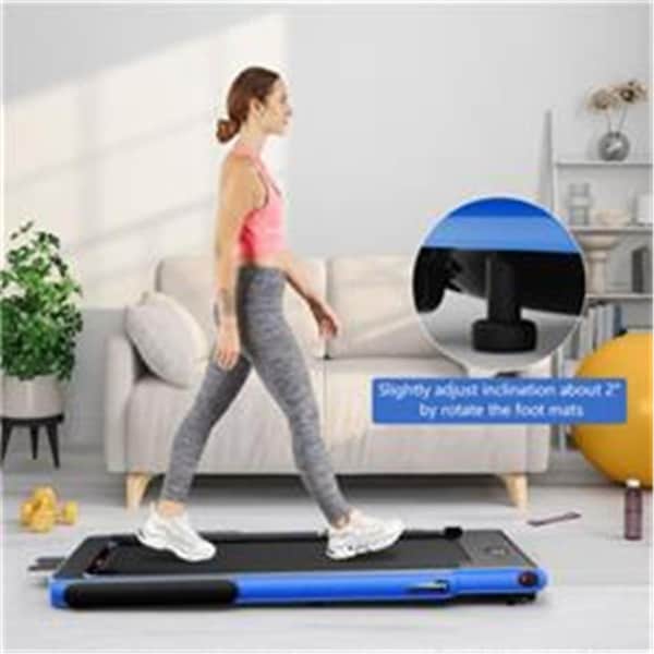 Total Tactic 2.25HP 2-in-1 Folding Treadmill with APP Speaker Remote Control, Navy SP37914US-NY - main
