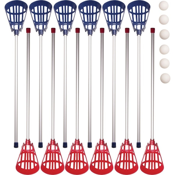 Champion Sports Soft Lacrosse Set, 12 Sticks, 6 Balls, PK18 LAXSR - main