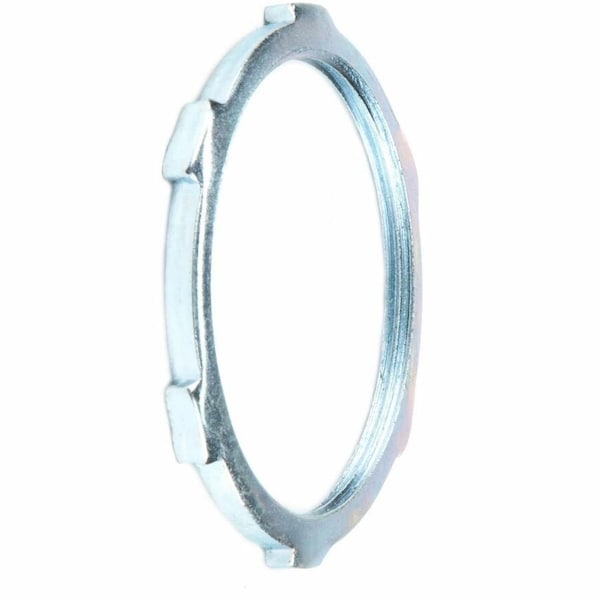 Dottie Conduit Fitting Locknut, 4 in, Threaded, Steel, Zinc Plated LN400 - main