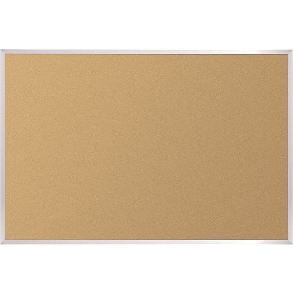 Best-Rite Bulletin Board, 96"W x 48" H, Cork, Natural 301AH - main