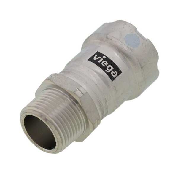 Viega MegaPress adapter P 0.75 MPT 0.75 304 stainless steel 95240 - main