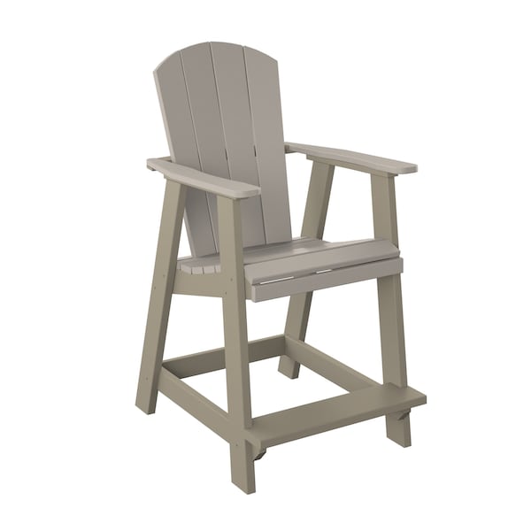 Polybird BALCONY CHAIR "COUNTER HEIGHT". SAND AND WEATHERWOOD POLYBIRD P4-C - main