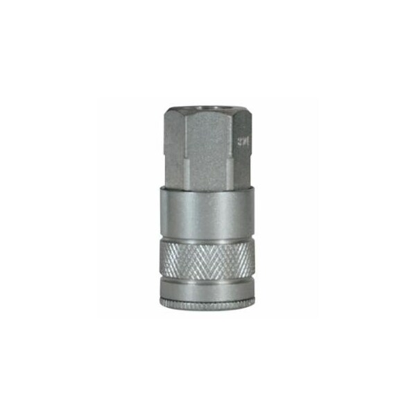 Dixon Valve Air Chief Industrial Semi-Auto Coupler, Pipe Thread, 1/2 in Body Size, 1/2 in (NPT) F, Brass 238-DC10 - main