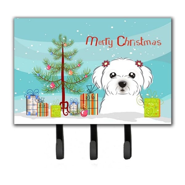 Carolines Treasures Christmas Tree and Maltese Leash or Key Holder BB1580TH68 - main