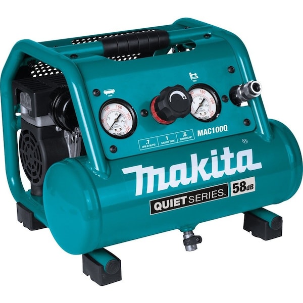 Makita Quiet Series Electric Air Compressor, 1/2 HP, 1.0Gal, Oil-Free MAC100Q - main