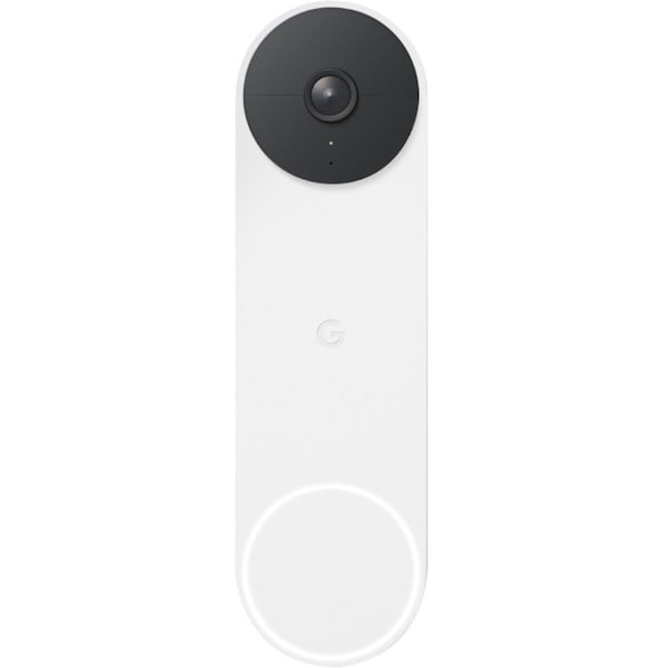 Google Nest 6-3/10 H x 1-4/5 W Battery Powered Video Doorbell White GA02268-US - main