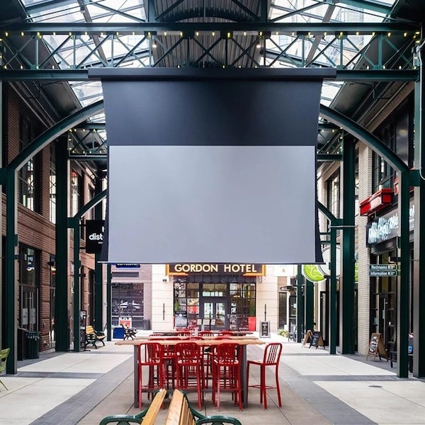 Draper Draper Acumen XL V 161" Projection Screen - HDTV, Matt White XT1000VB, 110 V - Wall/Ceiling Mount 155106 - main